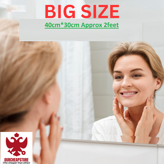 BUY 1 GET 1 FREE ⚡“Elegant Wall Sticker Mirror SELF adhesive for Stylish Home Decor” new (pack of 2) 💪100% SAFE DELIVERY